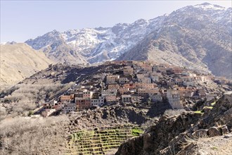 Berber village in Atlas mountains