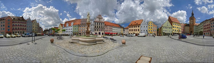 360 panorama from the main square of Landsberg