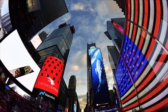 Illuminated signs in Times Square