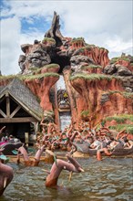 Splash Mountain white water ride at the Magic Kingdom amusement park