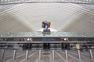 Exterior view of Liege railway station