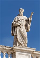 Statue of St. Benedict on Bernini colonnades