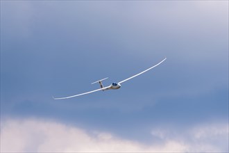 Glider flying in the sky