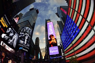 Illuminated signs in Times Square