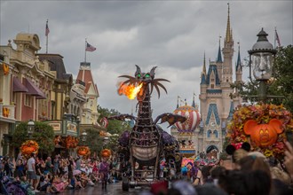 Festival of Fantasy Parade on Main Street at the Magic Kingdom theme park
