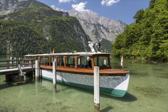 Historic electric boats on the Koenigssee