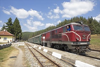 Narrow-gauge or Rhodope railway at Avramovo station
