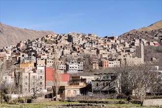 Berber village in Atlas mountains