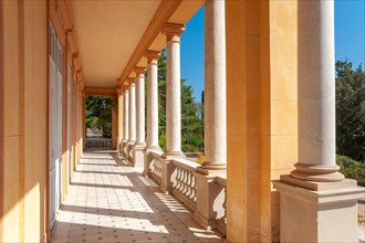 Colonnade of the Villa Aurelienne in the Aurelien Park