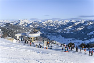 Skier at the Kaelbersalven lift