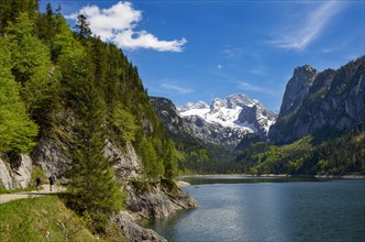 Hiking trail at the Gosausee