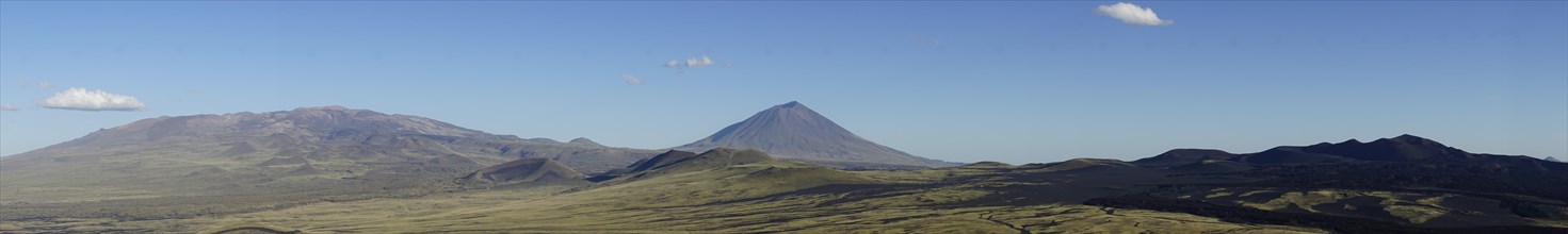 Volcanic lunar landscape