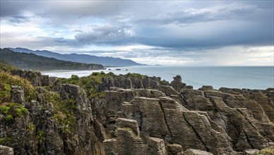 Coastal landscape with sandstone rocks