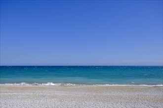 Pebble beach on the Mediterranean coast