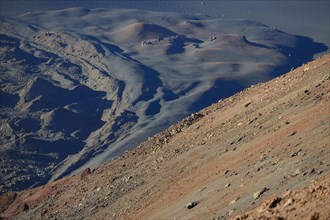 Volcanic lunar landscape