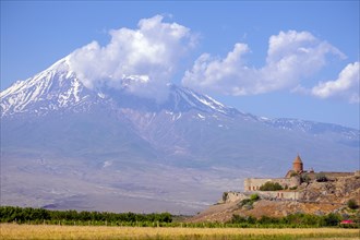 Monastery Chor Virap and Ararat mountain