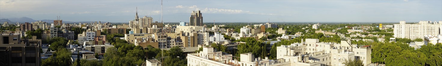 Panorama of the city of Mendoza