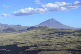 Volcanic lunar landscape