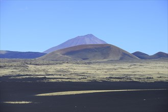 Volcanic lunar landscape