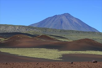 Volcanic lunar landscape