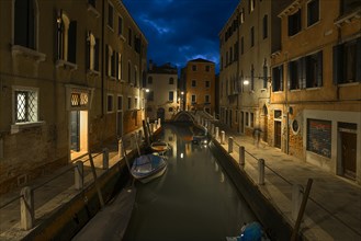 Quiet evening mood with canal in the district of Dorsoduro