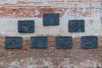 Memorial plaques to Venice victims of the Holocaust by Arbit Blatas