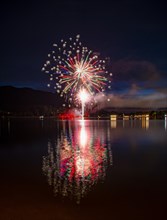 Fireworks at Lake Schliersee