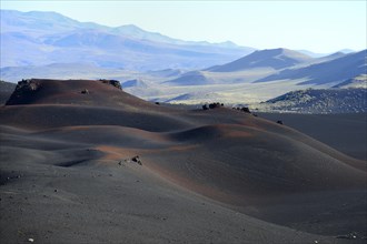 Volcanic lunar landscape