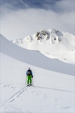 Ski tourers in the snow