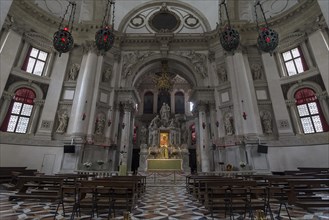 Chancel of the baroque church Santa Maria della Salute