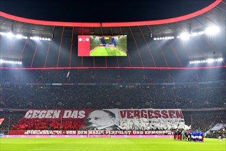 Fan choreography against forgetting in memory of the liberation of the Nazi concentration camp Auschwitz 75 years ago