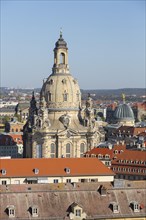 View from the Kreuzkirche to the Church of Our Lady