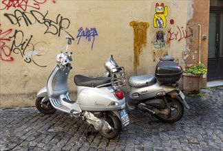 Two scooters in Trastevere