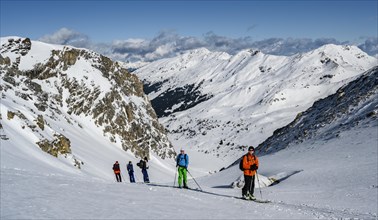 Group of ski tourers