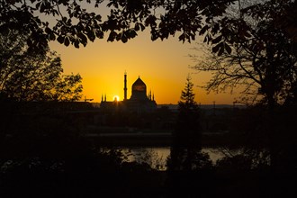 Yenidze and sunset
