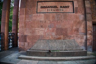 Tomb of Kant next to the Koenigsberg Cathedral on the Kant Island