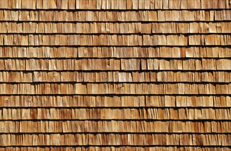 House facade made of wood shingles