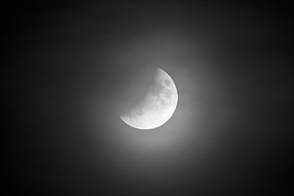 Partial lunar eclipse on 16.07.2019