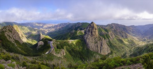 Panorama with the mountains Roque de Ojila