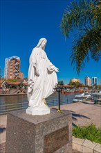Port with statue of the Virgin Mary