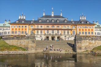 Schloss Pillnitz castle on river Elbe