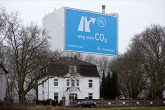 Large poster near the A 40 motorway