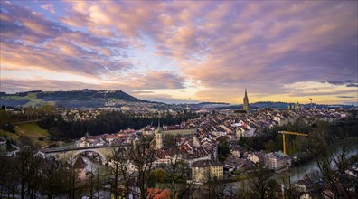 City view at sunrise