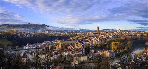 City view in the morning light