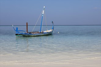 Traditional Maldivian sailing boat