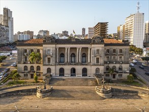 Aerial view of city hall of Maputo