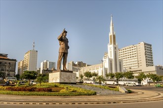 Statue of Machel Samora on Independence square in Maputo