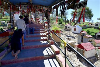 Rise at the sanctuary of the tomb of Difunta Correa