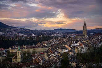 City view at sunrise