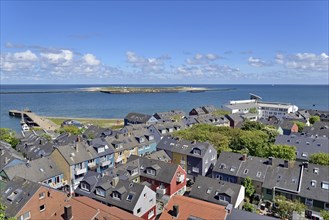 View from the Oberland over the Unterland to the island Duene